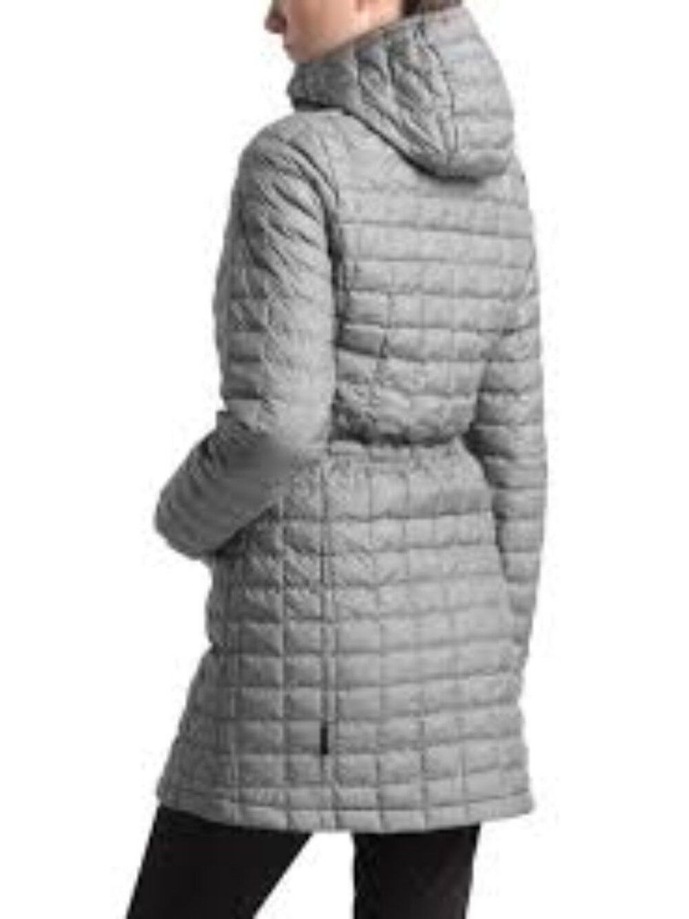 Women's Northface Thermoball Parka, Gray, Size Medium